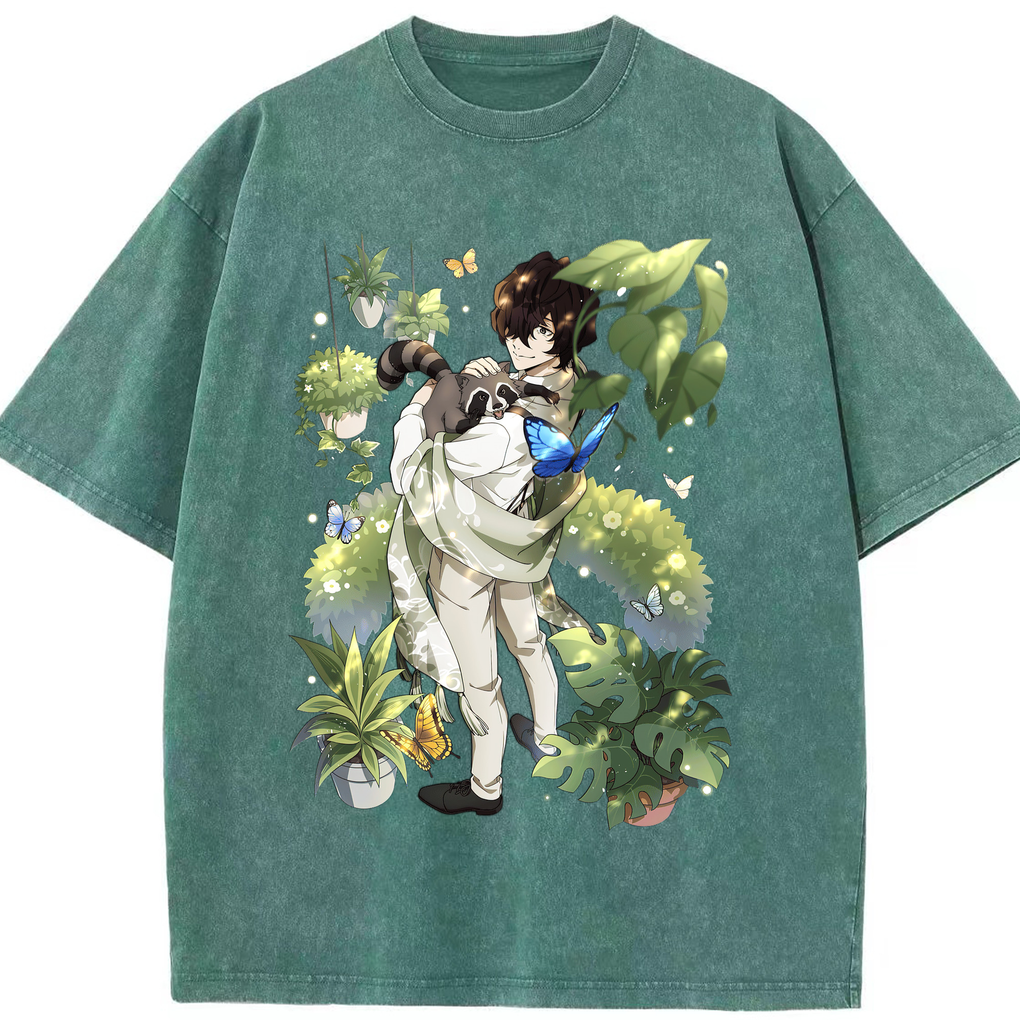 （画像用） 文豪ストレイドッグス Bungo Stray Dogs 綿100% ヴィンテージ風 半袖Tシャツ（フロントプリント）